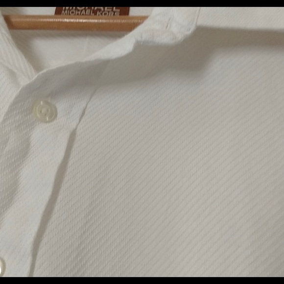 Michael Kors Textured Mens Button Down Shirt 17.5 4/5 - Picture 3 of 3